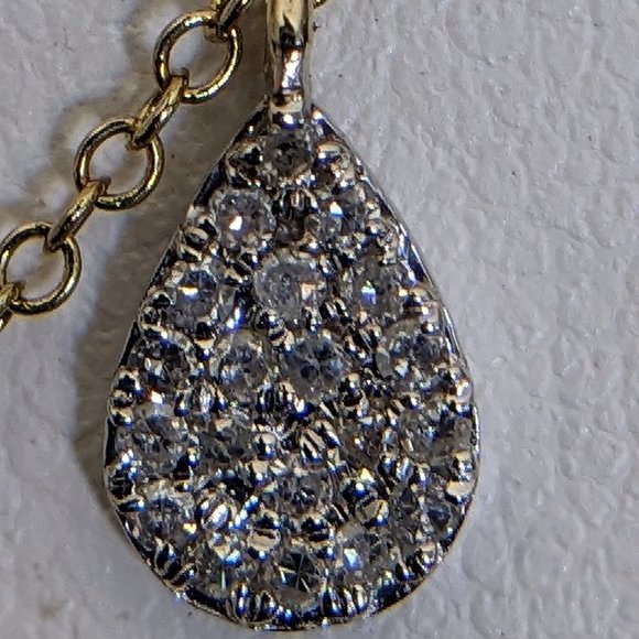 SOLD!!! Meira T Tanzanite & Diamond 18K Yellow and Rose Gold Necklace - Picture 2 of 4